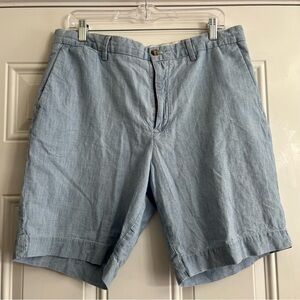 Polo Ralph Lauren Classic Fit Men’s Flat Front Chino Shorts Blue Size 34 Waist